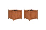 vidaXL 47250 Raised Beds 2 Pcs 50x50x50cm Firwood vidaXL 47250 Raised Beds 2 Pcs 50x50x50cm Firwood