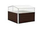 Vidaxl Greenhouse Brown 100x100x85 Cm Galvanised Steel Vidaxl Greenhouse Brown 100x100x85 Cm Galvanised Steel
