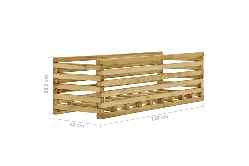 vidaXL 49091 Garden Raised Bed 120x40x38.5cm Impregnated Pinewood vidaXL 49091 Garden Raised Bed 120x40x38.5cm Impregnated Pinewood