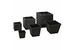 vidaXL 41081 Garden Raised Beds 3 Pcs Poly Rattan Black vidaXL 41081 Garden Raised Beds 3 Pcs Poly Rattan Black
