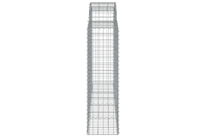vidaXL 153497 Arched Gabion Basket 200x50x140/160cm Galvanised Iron vidaXL 153497 Arched Gabion Basket 200x50x140/160cm Galvanised Iron