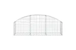 vidaXL 153442 Arched Gabion Basket 150x30x40/60cm Galvanised Iron vidaXL 153442 Arched Gabion Basket 150x30x40/60cm Galvanised Iron