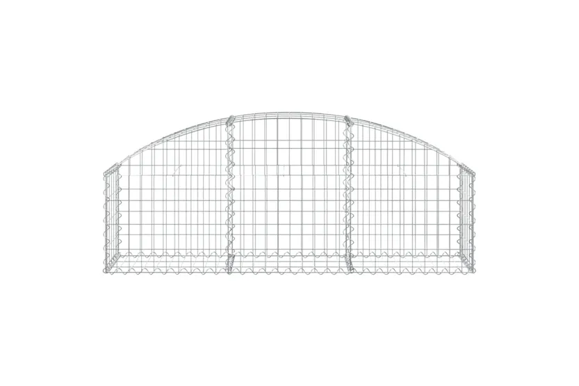 vidaXL 153442 Arched Gabion Basket 150x30x40/60cm Galvanised Iron vidaXL 153442 Arched Gabion Basket 150x30x40/60cm Galvanised Iron