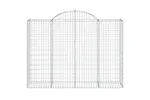 vidaXL 153497 Arched Gabion Basket 200x50x140/160cm Galvanised Iron vidaXL 153497 Arched Gabion Basket 200x50x140/160cm Galvanised Iron