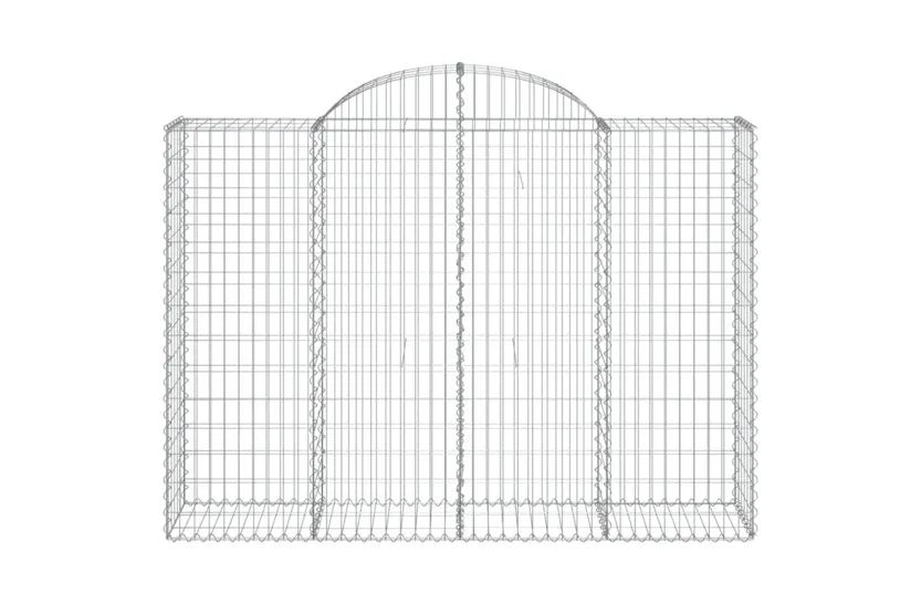 vidaXL 153497 Arched Gabion Basket 200x50x140/160cm Galvanised Iron vidaXL 153497 Arched Gabion Basket 200x50x140/160cm Galvanised Iron