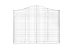 vidaXL 153387 Arched Gabion Basket 200x30x140/160cm Galvanised Iron vidaXL 153387 Arched Gabion Basket 200x30x140/160cm Galvanised Iron
