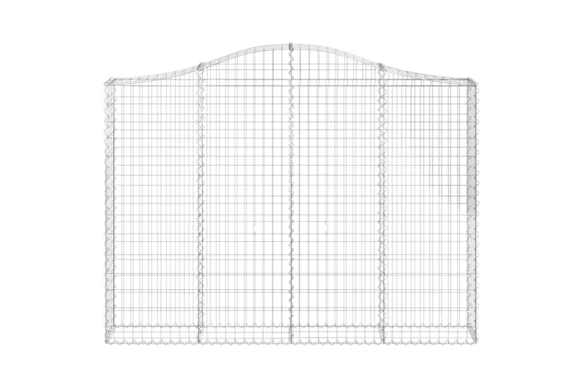 vidaXL 153387 Arched Gabion Basket 200x30x140/160cm Galvanised Iron vidaXL 153387 Arched Gabion Basket 200x30x140/160cm Galvanised Iron