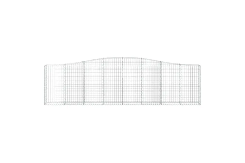 vidaXL 153405 Arched Gabion Basket 400x30x100/120cm Galvanised Iron vidaXL 153405 Arched Gabion Basket 400x30x100/120cm Galvanised Iron