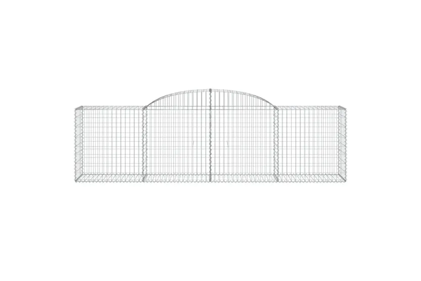 vidaXL 153514 Arched Gabion Basket 300x50x80/100cm Galvanised Iron vidaXL 153514 Arched Gabion Basket 300x50x80/100cm Galvanised Iron