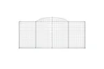 vidaXL 153506 Arched Gabion Basket 300x30x120/140cm Galvanised Iron vidaXL 153506 Arched Gabion Basket 300x30x120/140cm Galvanised Iron