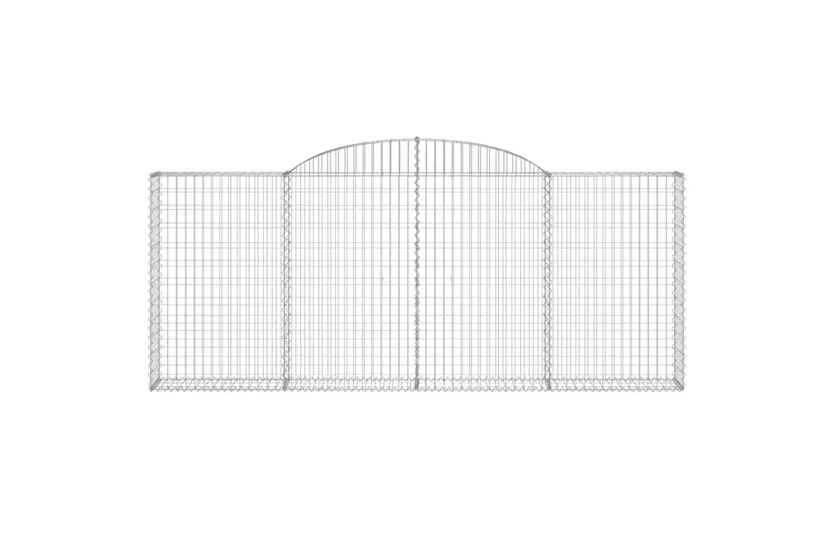 vidaXL 153506 Arched Gabion Basket 300x30x120/140cm Galvanised Iron vidaXL 153506 Arched Gabion Basket 300x30x120/140cm Galvanised Iron
