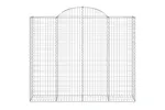 vidaXL 153498 Arched Gabion Basket 200x50x160/180cm Galvanised Iron vidaXL 153498 Arched Gabion Basket 200x50x160/180cm Galvanised Iron