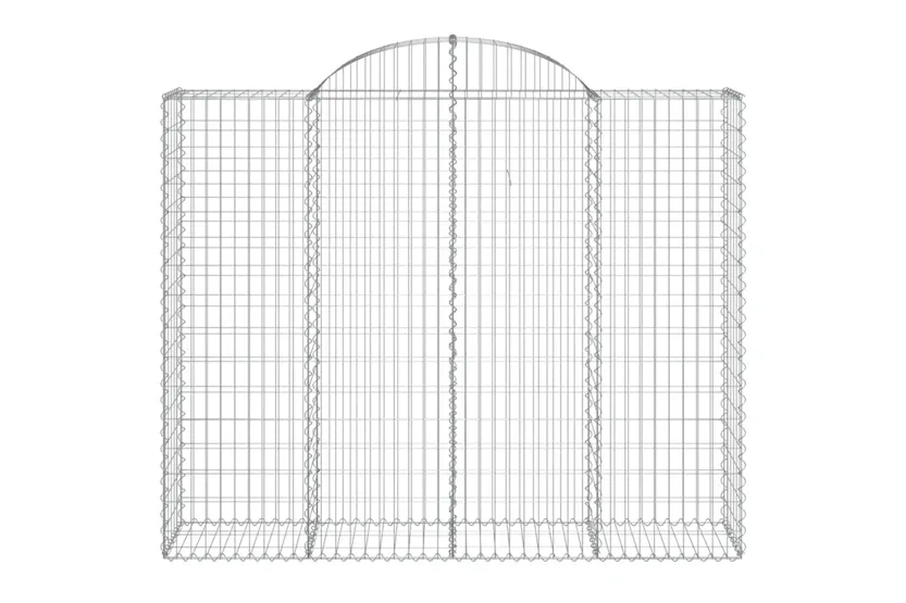 vidaXL 153498 Arched Gabion Basket 200x50x160/180cm Galvanised Iron vidaXL 153498 Arched Gabion Basket 200x50x160/180cm Galvanised Iron