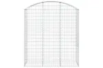 vidaXL 153458 Arched Gabion Basket 150x50x160/180cm Galvanised Iron vidaXL 153458 Arched Gabion Basket 150x50x160/180cm Galvanised Iron