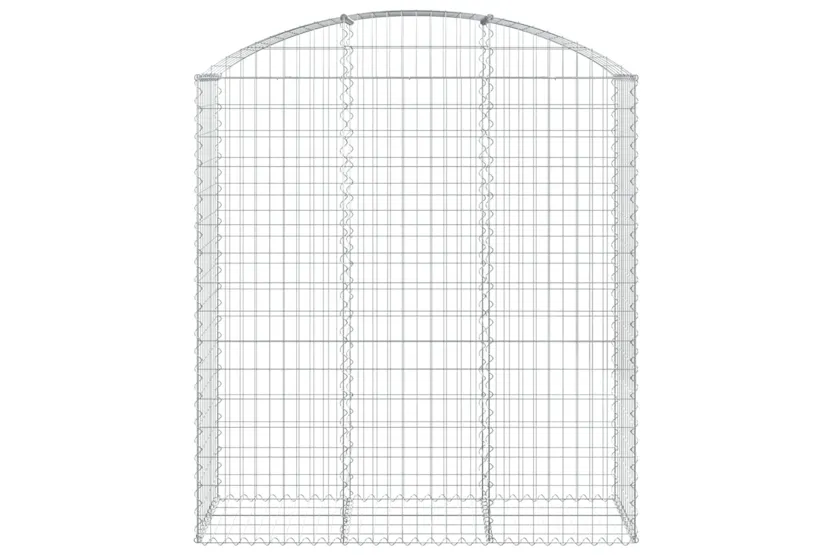 vidaXL 153458 Arched Gabion Basket 150x50x160/180cm Galvanised Iron vidaXL 153458 Arched Gabion Basket 150x50x160/180cm Galvanised Iron