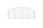 vidaXL 153473 Arched Gabion Basket 200x50x60/80cm Galvanised Iron vidaXL 153473 Arched Gabion Basket 200x50x60/80cm Galvanised Iron