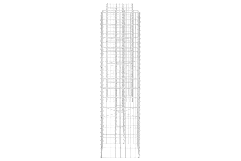 vidaXL 145663 H-shaped Gabion Planter Steel Wire 260x40x150cm vidaXL 145663 H-shaped Gabion Planter Steel Wire 260x40x150cm