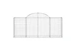 vidaXL 153484 Arched Gabion Basket 200x30x80/100cm Galvanised Iron vidaXL 153484 Arched Gabion Basket 200x30x80/100cm Galvanised Iron