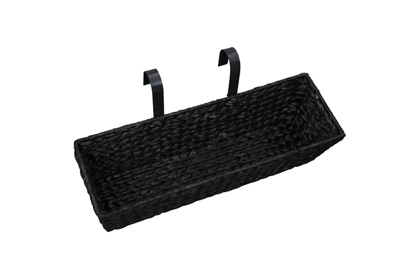 Vidaxl Planters 2 Pcs Water Hyacinth Black Vidaxl Planters 2 Pcs Water Hyacinth Black