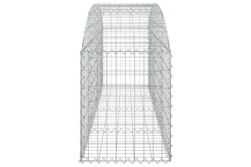 vidaXL 153473 Arched Gabion Basket 200x50x60/80cm Galvanised Iron vidaXL 153473 Arched Gabion Basket 200x50x60/80cm Galvanised Iron