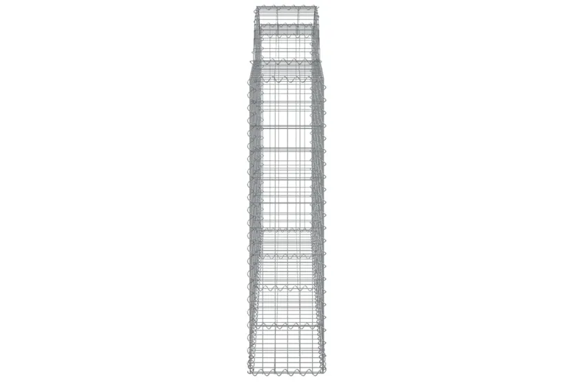 vidaXL 153486 Arched Gabion Basket 200x30x120/140cm Galvanised Iron vidaXL 153486 Arched Gabion Basket 200x30x120/140cm Galvanised Iron