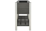 vidaXL 149018 Garden Raised Bed With Shelf 175x50x90cm Wpc Grey vidaXL 149018 Garden Raised Bed With Shelf 175x50x90cm Wpc Grey