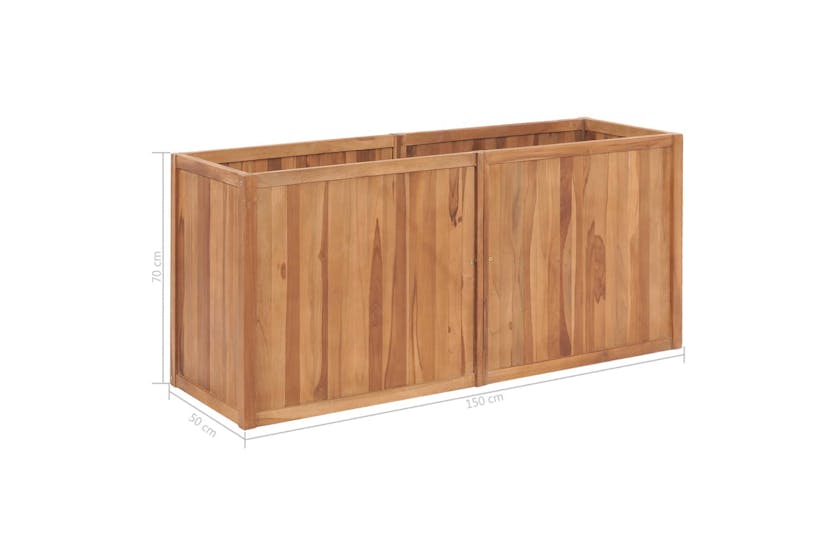 vidaXL 48974 Garden Raised Bed 150x50x70cm Solid Teak Wood vidaXL 48974 Garden Raised Bed 150x50x70cm Solid Teak Wood