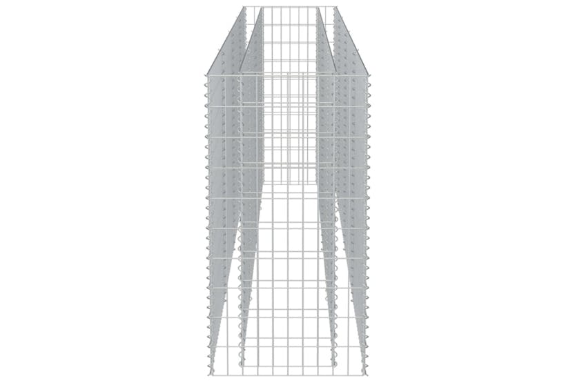 vidaXL 143560 Gabion Raised Bed Galvanised Steel 360x50x100cm vidaXL 143560 Gabion Raised Bed Galvanised Steel 360x50x100cm