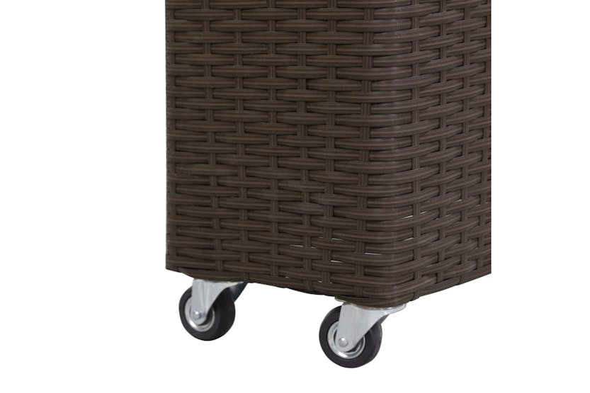 vidaXL 46950 Garden Raised Bed With 4 Pots 80x22x79cm Poly Rattan Brown vidaXL 46950 Garden Raised Bed With 4 Pots 80x22x79cm Poly Rattan Brown