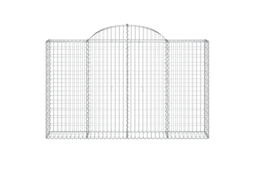 vidaXL 153486 Arched Gabion Basket 200x30x120/140cm Galvanised Iron vidaXL 153486 Arched Gabion Basket 200x30x120/140cm Galvanised Iron