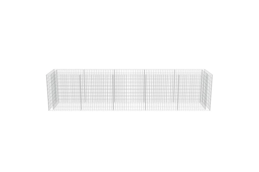 vidaXL 143552 Gabion Raised Bed Galvanised Steel 450x90x100cm vidaXL 143552 Gabion Raised Bed Galvanised Steel 450x90x100cm