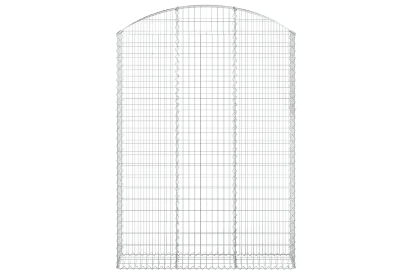vidaXL 153450 Arched Gabion Basket 150x30x200/220cm Galvanised Iron vidaXL 153450 Arched Gabion Basket 150x30x200/220cm Galvanised Iron