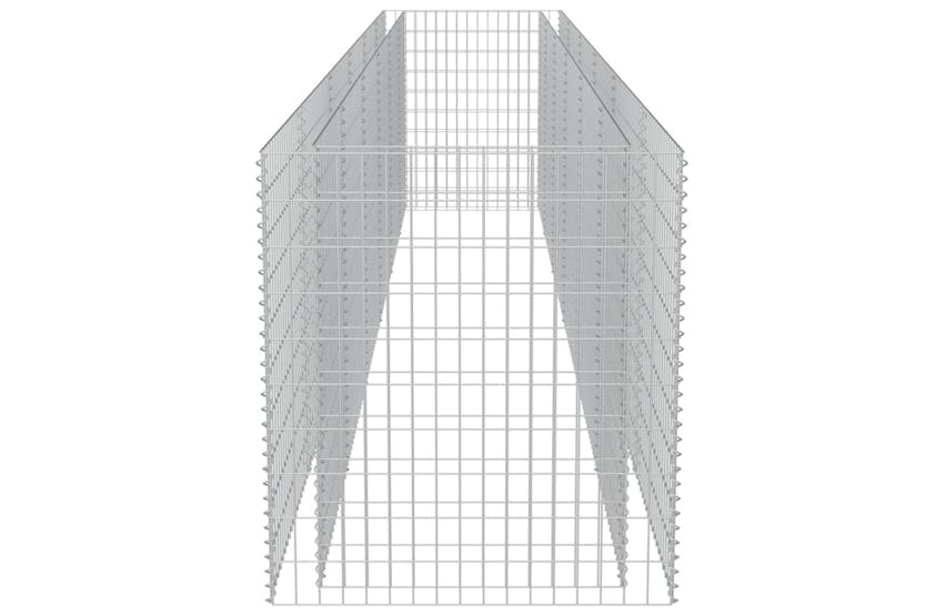 vidaXL 143554 Gabion Raised Bed Galvanised Steel 540x90x100cm vidaXL 143554 Gabion Raised Bed Galvanised Steel 540x90x100cm