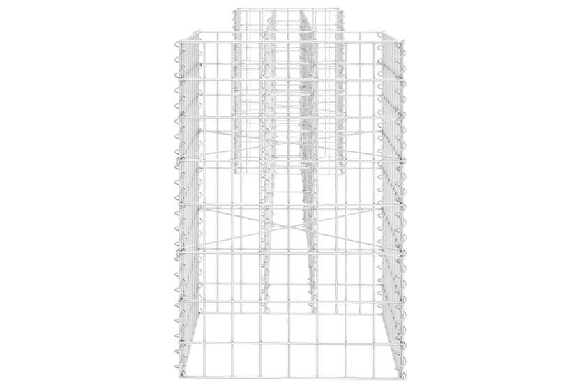 vidaXL 145659 H-shaped Gabion Planter Steel Wire 260x40x60cm vidaXL 145659 H-shaped Gabion Planter Steel Wire 260x40x60cm
