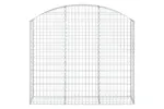 vidaXL 153446 Arched Gabion Basket 150x30x120/140cm Galvanised Iron vidaXL 153446 Arched Gabion Basket 150x30x120/140cm Galvanised Iron