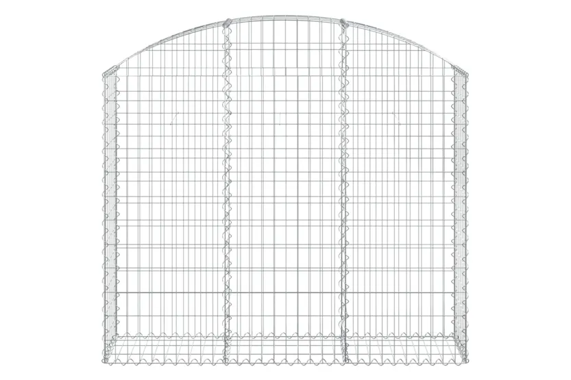 vidaXL 153446 Arched Gabion Basket 150x30x120/140cm Galvanised Iron vidaXL 153446 Arched Gabion Basket 150x30x120/140cm Galvanised Iron