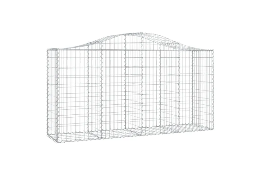 vidaXL 153395 Arched Gabion Basket 200x50x100/120cm Galvanised Iron vidaXL 153395 Arched Gabion Basket 200x50x100/120cm Galvanised Iron