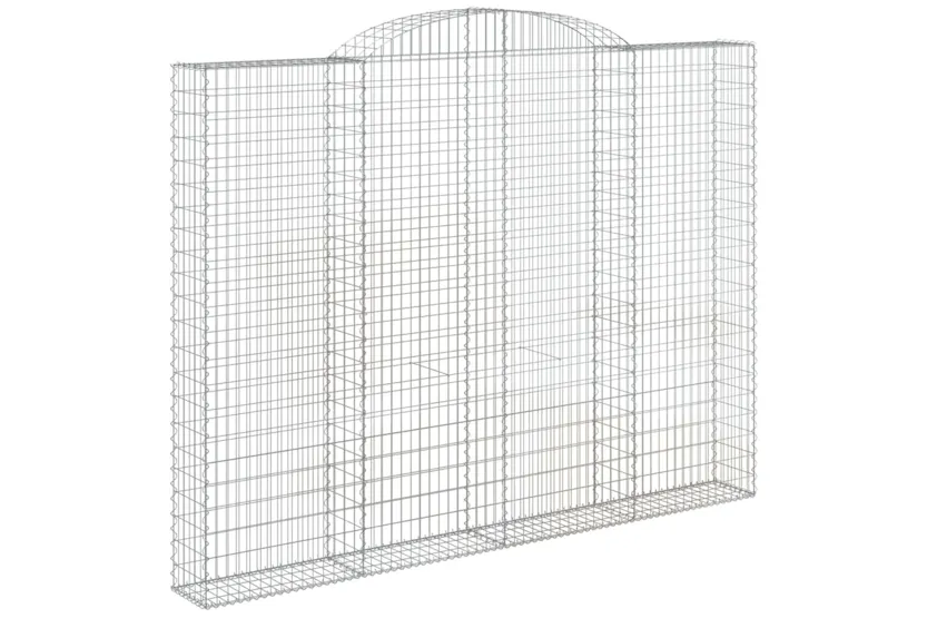 vidaXL 153511 Arched Gabion Basket 300x30x220/240cm Galvanised Iron vidaXL 153511 Arched Gabion Basket 300x30x220/240cm Galvanised Iron