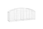 vidaXL 153473 Arched Gabion Basket 200x50x60/80cm Galvanised Iron vidaXL 153473 Arched Gabion Basket 200x50x60/80cm Galvanised Iron