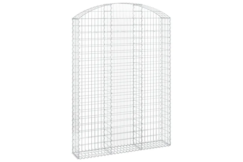 vidaXL 153450 Arched Gabion Basket 150x30x200/220cm Galvanised Iron vidaXL 153450 Arched Gabion Basket 150x30x200/220cm Galvanised Iron