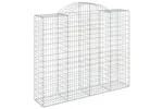 vidaXL 153498 Arched Gabion Basket 200x50x160/180cm Galvanised Iron vidaXL 153498 Arched Gabion Basket 200x50x160/180cm Galvanised Iron