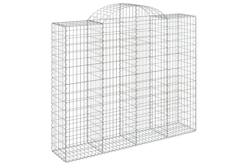 vidaXL 153498 Arched Gabion Basket 200x50x160/180cm Galvanised Iron vidaXL 153498 Arched Gabion Basket 200x50x160/180cm Galvanised Iron