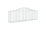 vidaXL 153383 Arched Gabion Basket 200x30x60/80cm Galvanised Iron vidaXL 153383 Arched Gabion Basket 200x30x60/80cm Galvanised Iron