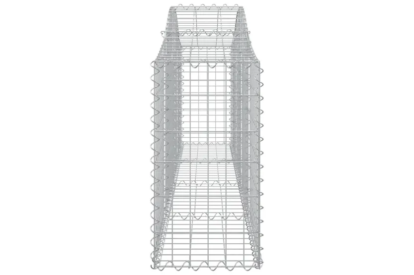 vidaXL 153383 Arched Gabion Basket 200x30x60/80cm Galvanised Iron vidaXL 153383 Arched Gabion Basket 200x30x60/80cm Galvanised Iron