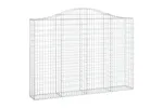 vidaXL 153387 Arched Gabion Basket 200x30x140/160cm Galvanised Iron vidaXL 153387 Arched Gabion Basket 200x30x140/160cm Galvanised Iron