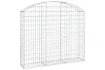 vidaXL 153446 Arched Gabion Basket 150x30x120/140cm Galvanised Iron vidaXL 153446 Arched Gabion Basket 150x30x120/140cm Galvanised Iron