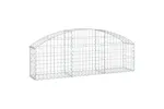 vidaXL 153442 Arched Gabion Basket 150x30x40/60cm Galvanised Iron vidaXL 153442 Arched Gabion Basket 150x30x40/60cm Galvanised Iron