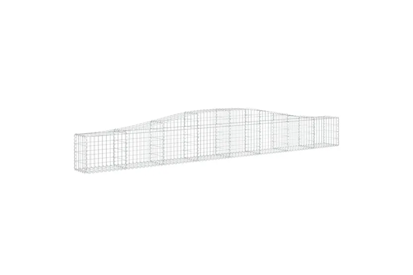 vidaXL 153402 Arched Gabion Basket 400x30x40/60cm Galvanised Iron vidaXL 153402 Arched Gabion Basket 400x30x40/60cm Galvanised Iron