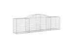 vidaXL 153514 Arched Gabion Basket 300x50x80/100cm Galvanised Iron vidaXL 153514 Arched Gabion Basket 300x50x80/100cm Galvanised Iron