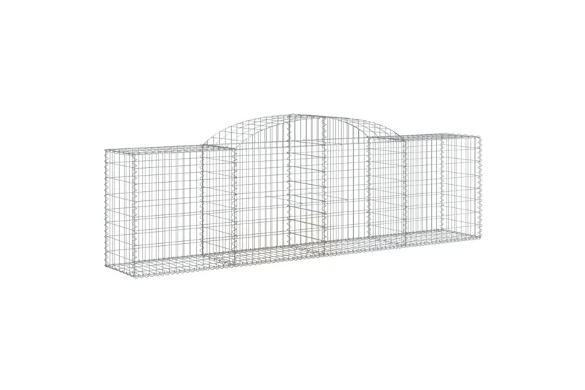 vidaXL 153514 Arched Gabion Basket 300x50x80/100cm Galvanised Iron vidaXL 153514 Arched Gabion Basket 300x50x80/100cm Galvanised Iron